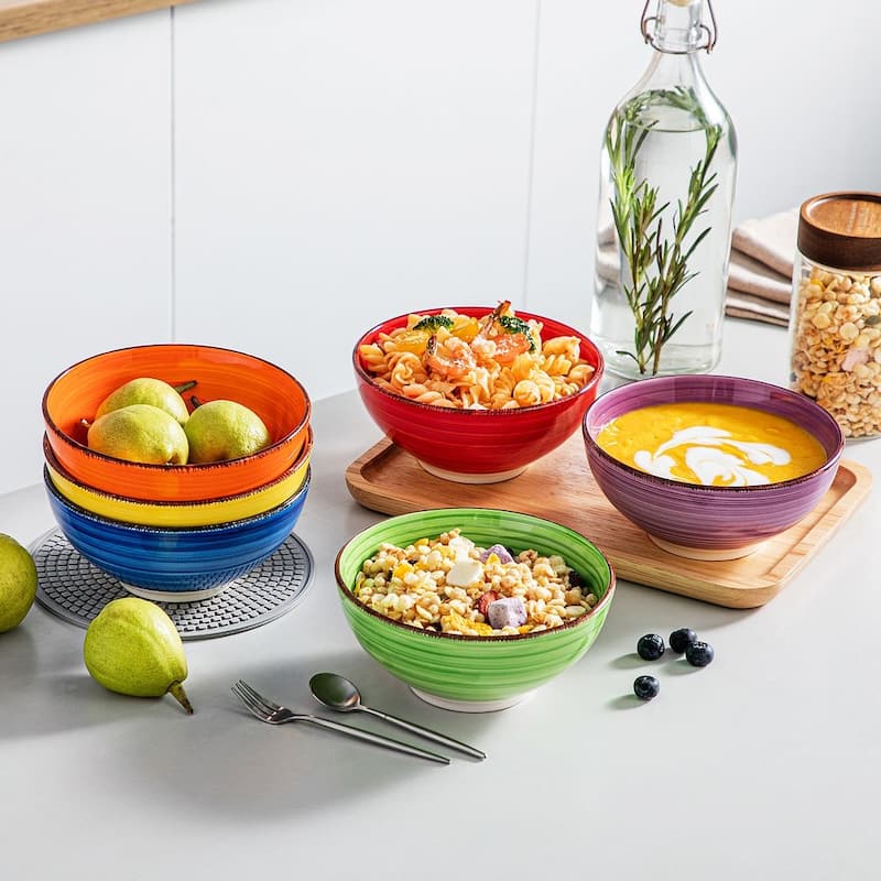 vancasso Bonita Sturdy Stoneware 6-Piece Bowls Set