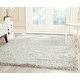 preview thumbnail 2 of 36, SAFAVIEH New York Shag Ruslana 1.2-inch Thick Rug 3' x 5' - Grey/Grey