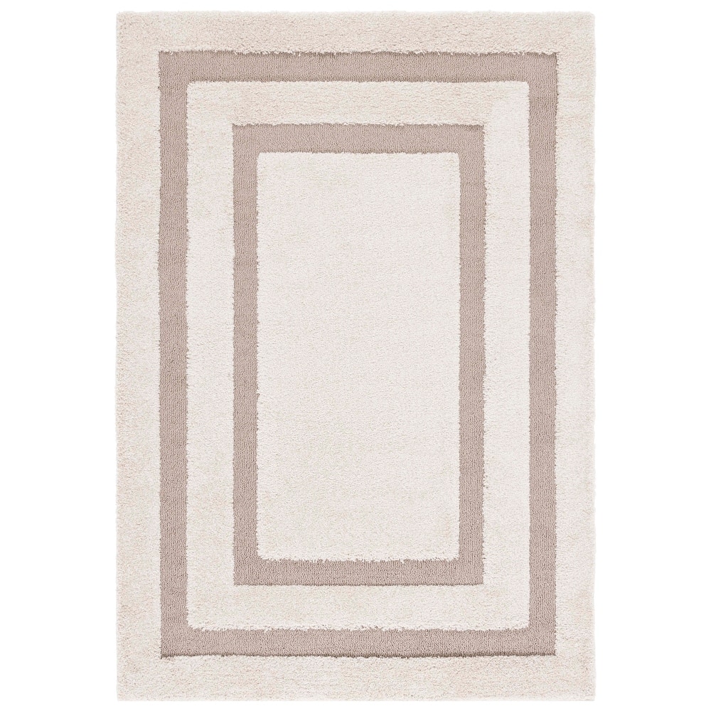 SAFAVIEH Florida Shag Antigoni Border 1.2-inch Thick Rug