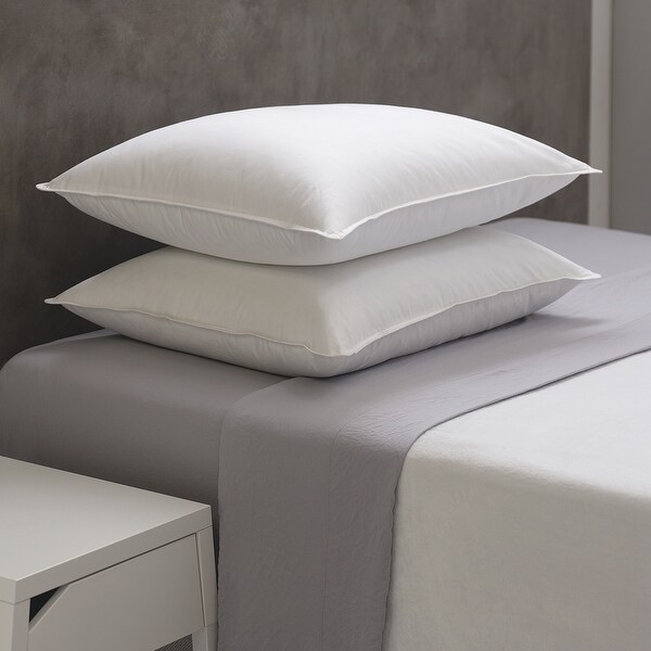CLOSEOUT Prime Feather Fiber Standard Pillow White Bed Bath
