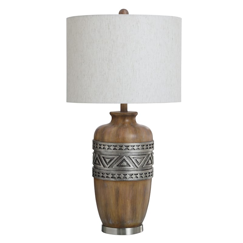 StyleCraft Frank Table Lamp - Darley, Heathered Oatmeal