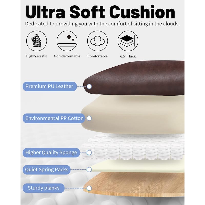 600LBS Large Heavy Duty Office Chair, Big and Tall Office Chair, High Back Executive Desk Chair with Pocket Spring Cushion