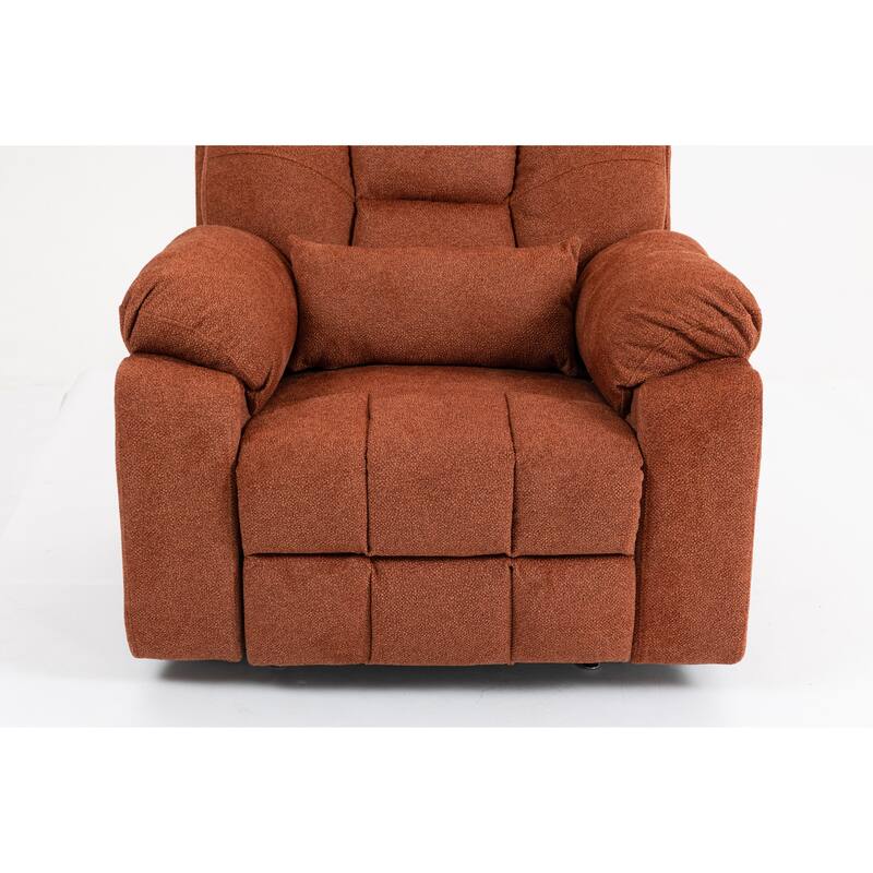 Power Lift Recliner Chair with Heat & Massage, Ergonomic Single Sofa Chair, Electric Recliner Chair with 2 Cup Holders