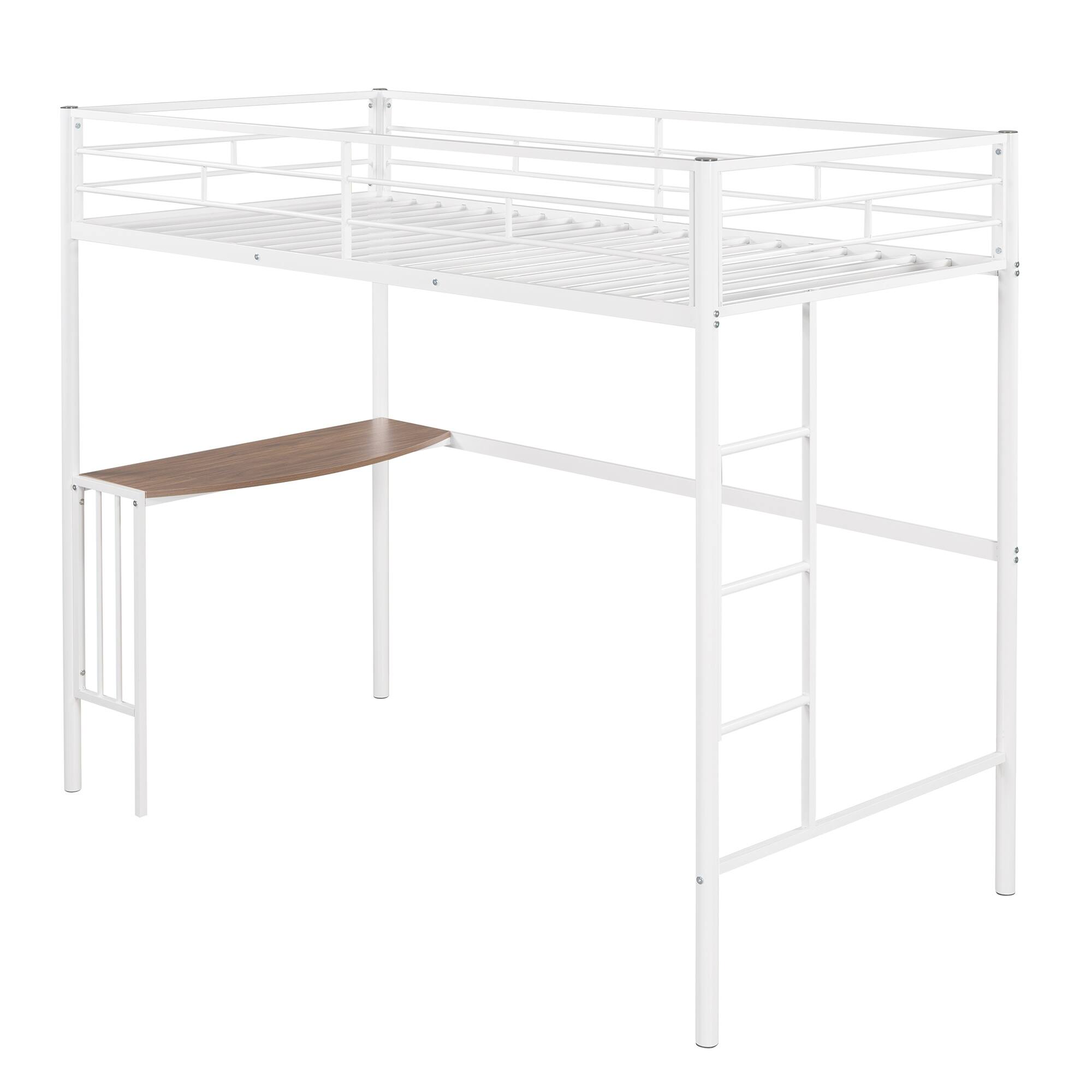 Metal Loft Bed with BuiltIn Desk Bed Bath & Beyond 39691941