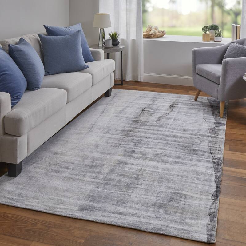 Tibe Abstract Woven Area Rug By HomeRoots - 2' x 3'