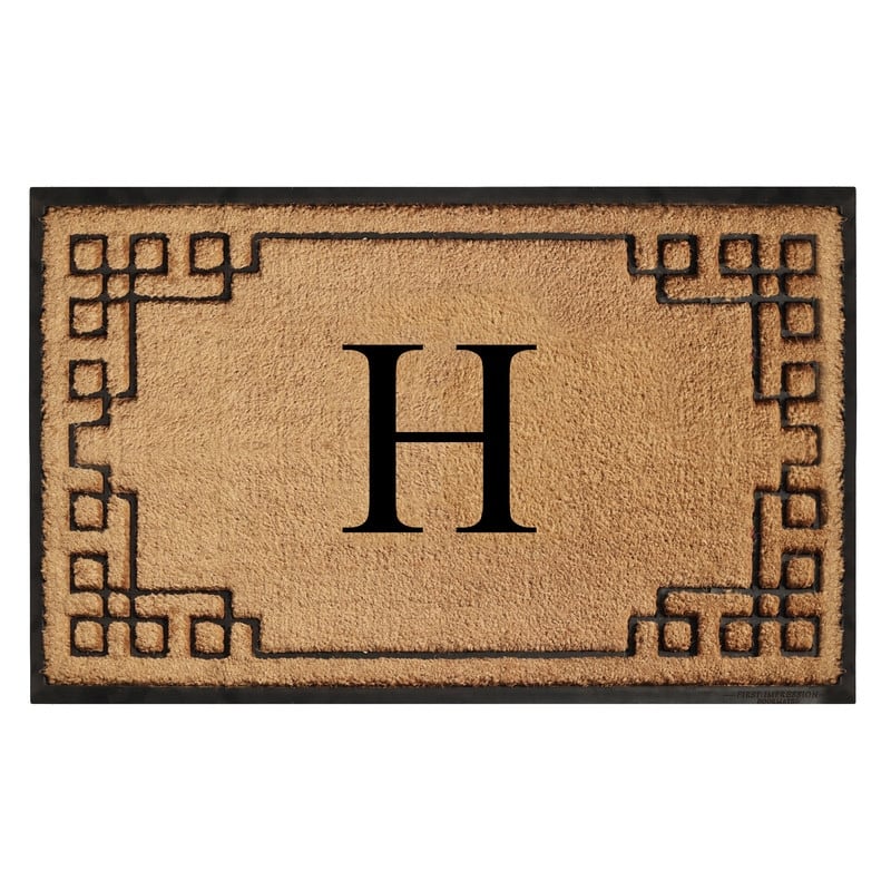 A1HC Natural Coir & Rubber Door Mat, Heavy Duty, Dirt Trapping, Long-Lasting Entrance Doormats,Thick & Durable Outdoor Entry Mat - 36" X 72" - H