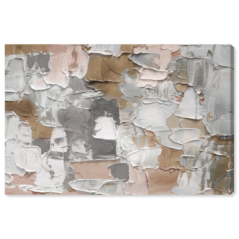 Wynwood Studio 'Mornings in Costa Mesa Grey' Abstract Wall Art Canvas Print Textures - Gray, White