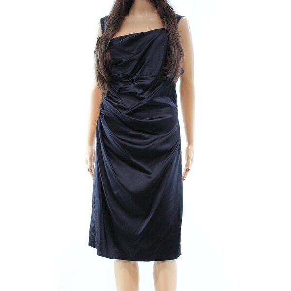 vera wang navy blue dress