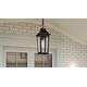 preview thumbnail 7 of 6, Buckley 1-Light Matte Black Outdoor Hanging Lantern