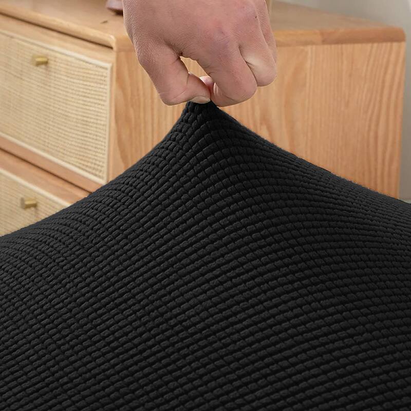 6 Piece Set - Beige Dining Kitchen Desk Chair Stretch Cover Protector Slipcover - 6 Piece Set