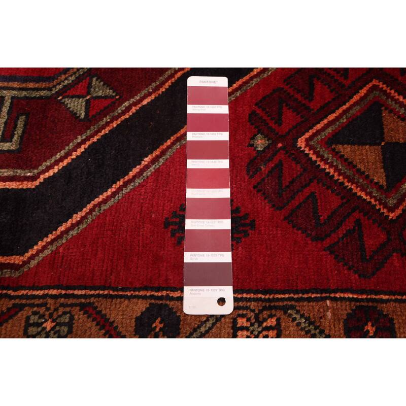 ECARPETGALLERY Hand-knotted Konya Anatolian Red Wool Rug - 3'11 x 9'10