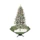 6ft Lighted Musical Snowing Artificial Christmas Tree - Blue LED Lights ...