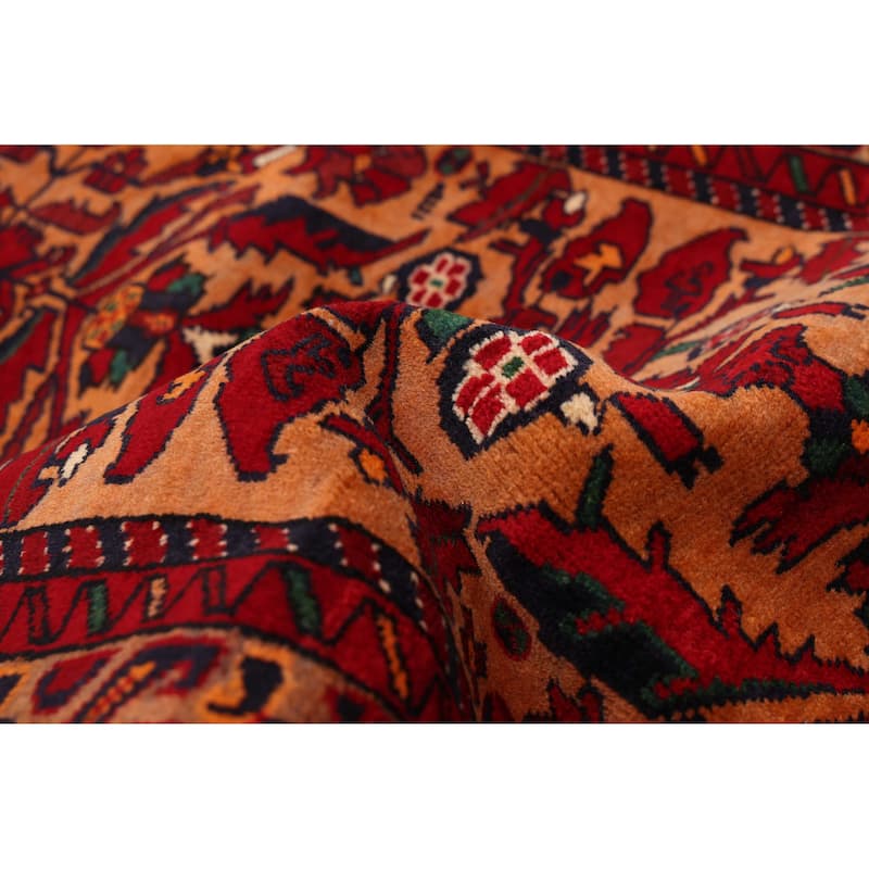 ECARPETGALLERY Hand-knotted Teimani Burnt Orange Wool Rug - 2'11 x 5'8