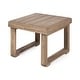 preview thumbnail 6 of 7, Westchester Acacia Wood Side Table by Christopher Knight Home Brown