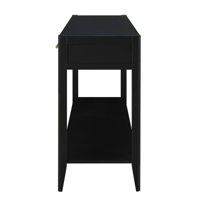 Entryway Console Table with Vertical Stripe Drawers