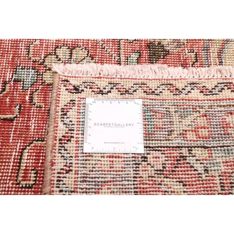 ECARPETGALLERY Hand-knotted Antalya Vintage Red Wool Rug - 7'1 x 10'1