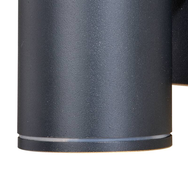 Chiasso Black LED Motion Sensor Dusk to Dawn Dark Sky Outdoor Wall Light - 4.5-in W x 9.75-in H x 4.75-in D