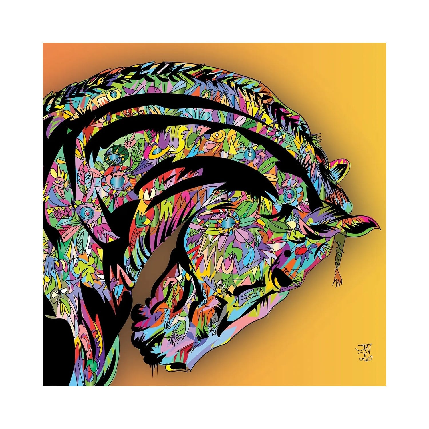 "Dark Horse 2026" by TECHNODROME1 Canvas Print