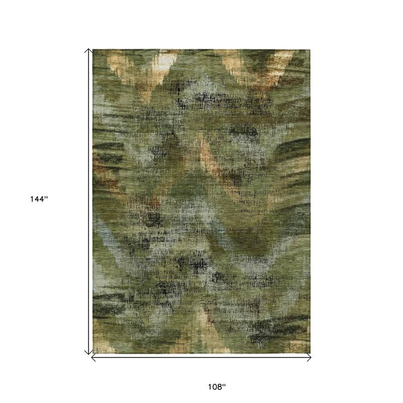 HomeRoots Abstract Transitional Rectangle Outdoor Rug