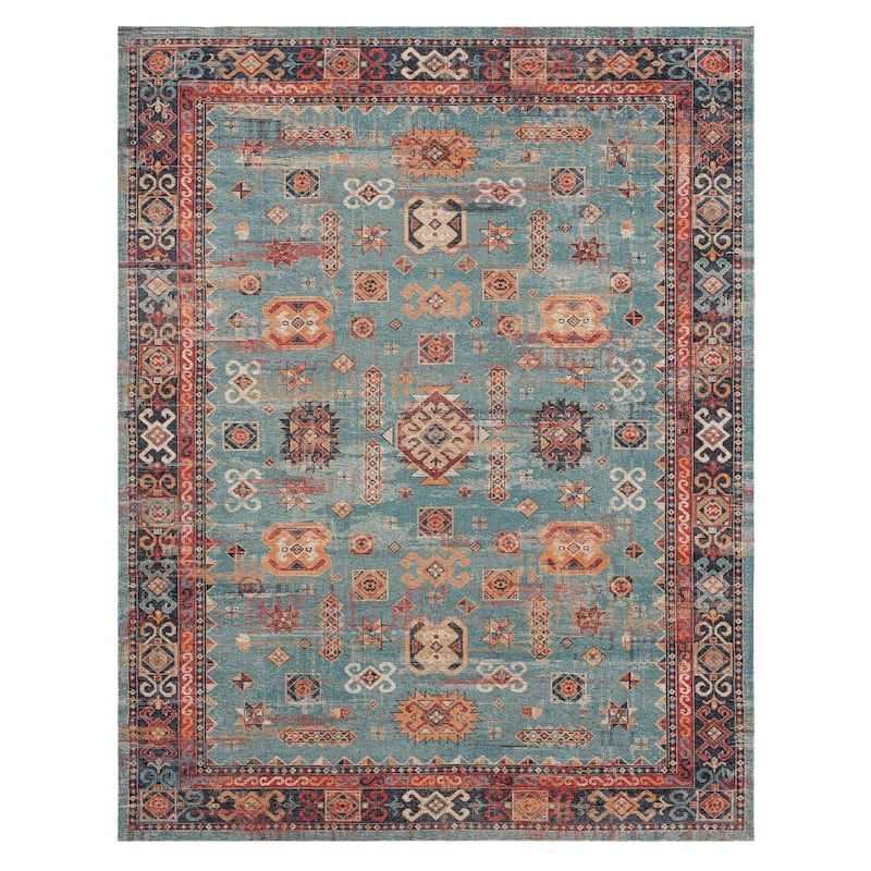 Karastan Mombasa Tribal Woven Area Rug - 5' x 8' - Aquamarine - Rectangle