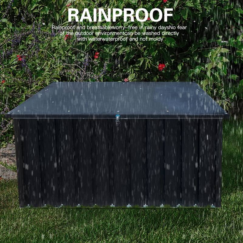 Metal Storage Box Store Small for Garden, Patio or Terrace