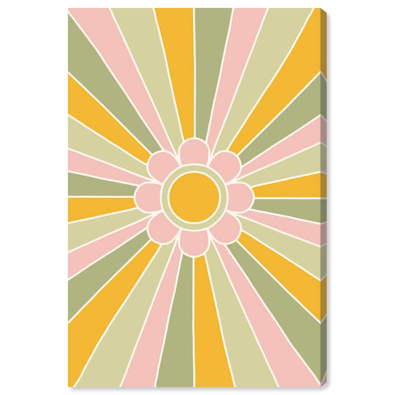 Wynwood Studio Canvas Fashion and Glam Number One Art Deco Yellow and Dark Yellow Modern & Contemporary Wall Art Canvas Print - 30 x 20