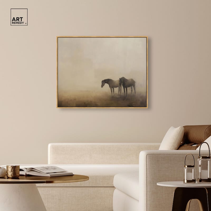 Equine Duo Canvas by Art Remedy