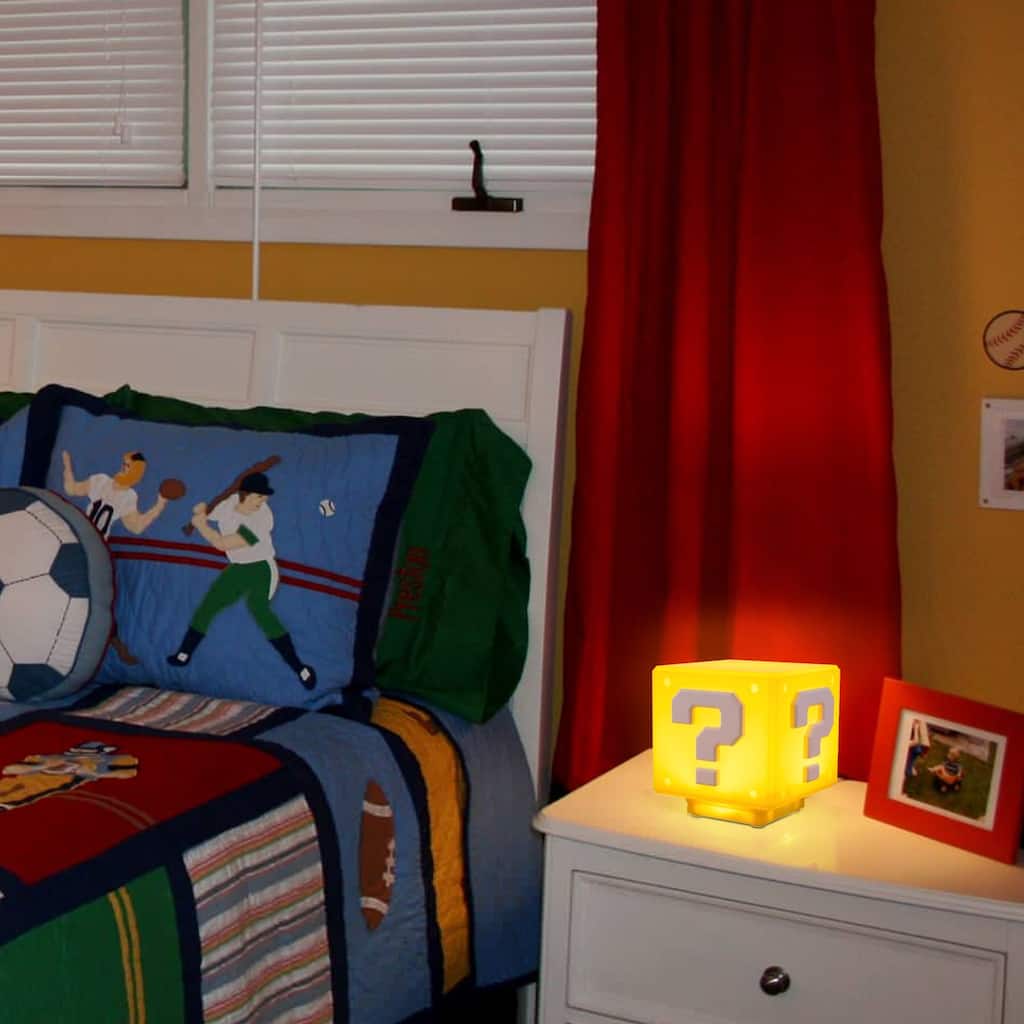 Super Mario Night Light with Sound Effects, Block Night Light