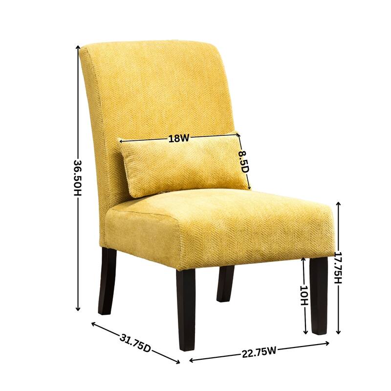 31.75" High Back Polyester Accent Chair