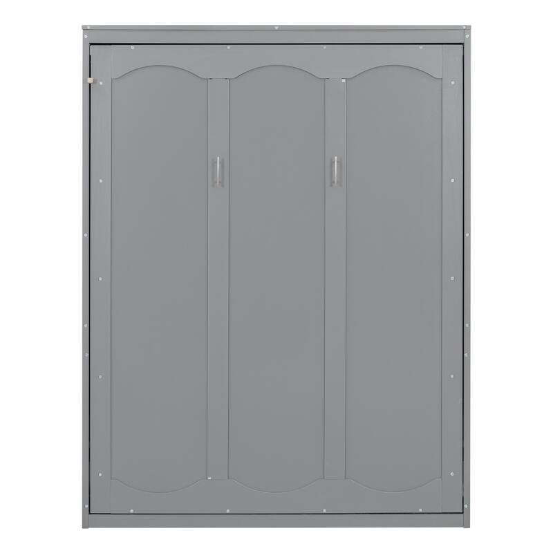 Queen Size Murphy Bed Wall Bed with Shelves