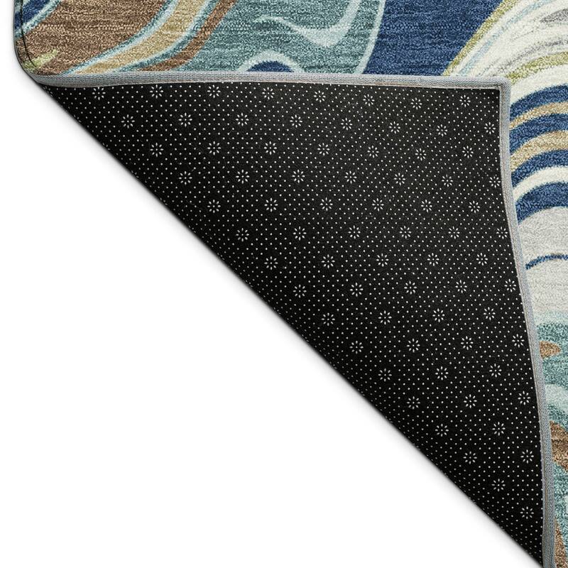 Machine Washable Indoor/ Outdoor Contemproary Fusion Chantille Rug