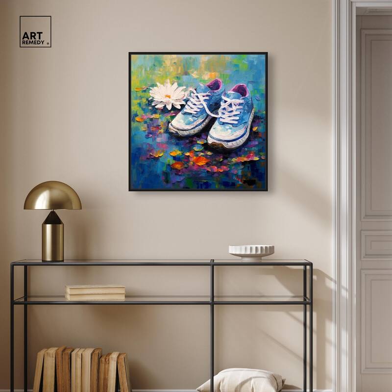 Lily Pad Sneakers Canvas by Art Remedy