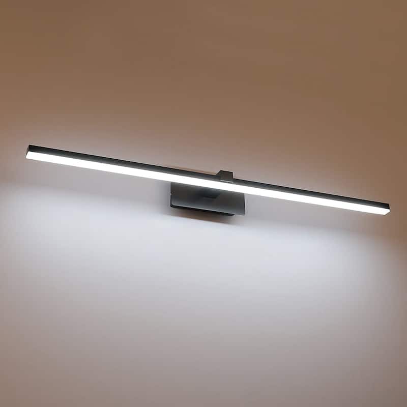 Modern Ribbed Bathroom Slim Vanity Light