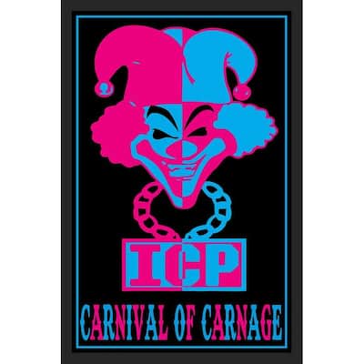 ICP Carnival of Carnage Non Flock Blacklight Framed Poster - 24 x 36 Inch