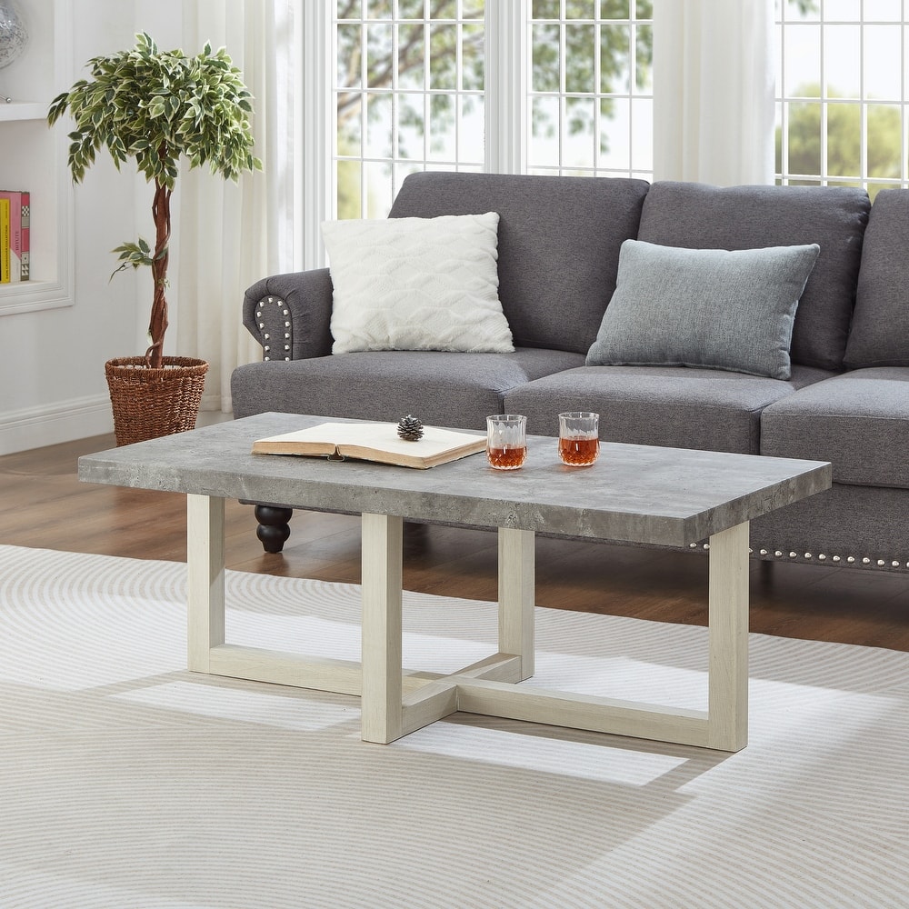 Roundhill Furniture Luno Contemporary Coffee Table