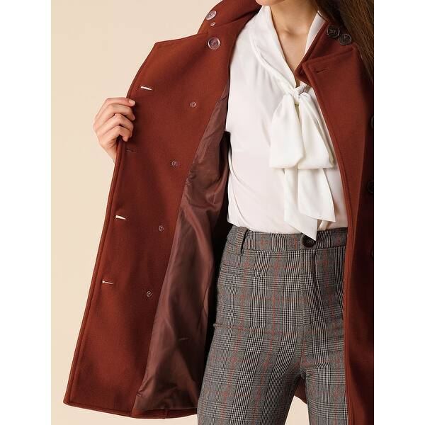 Shop Women S Winter Stand Collar Double Breasted Outwear Trench