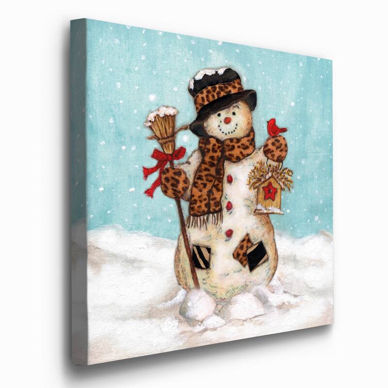 Snowman-Premium Gallery Wrapped Canvas - Ready to Hang