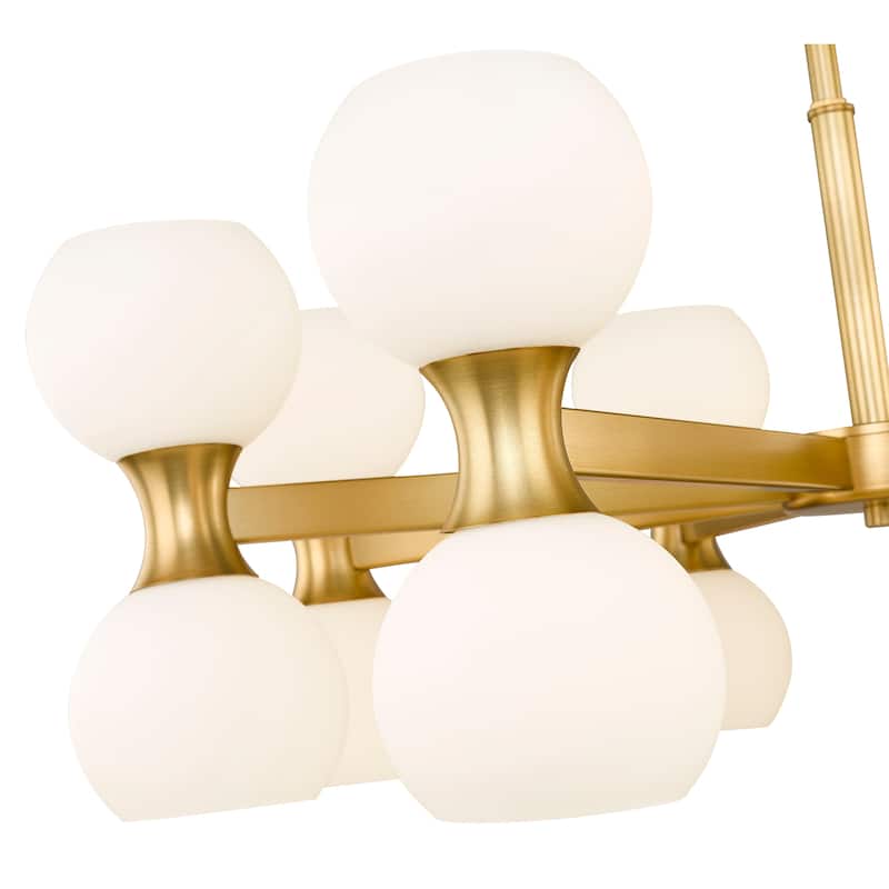 Artemis by Z-Lite 16 Light Chandelier in Modern Gold - 60