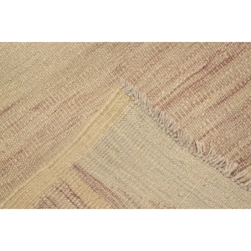 Hand Woven Oriental 100% Wool Carpet Southwestern Modern Multi-Colored Kilim Area Rug - 5' 1'' X 3' 2''