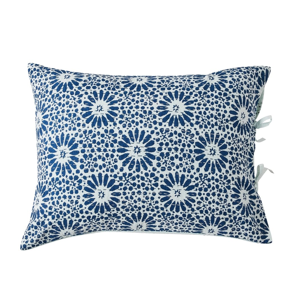 Melange Hand Stitched Kantha Block Print Coverlets and Shams