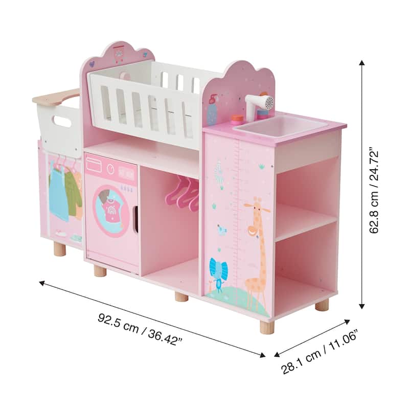 Olivia's Little World Amanda 6-in-1 Doll Nursery Station