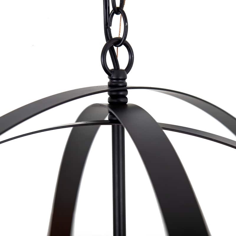 Tira 6-Light Orb Chandelier in Matte Black finish - 29.1 x 29.1 x 27.7
