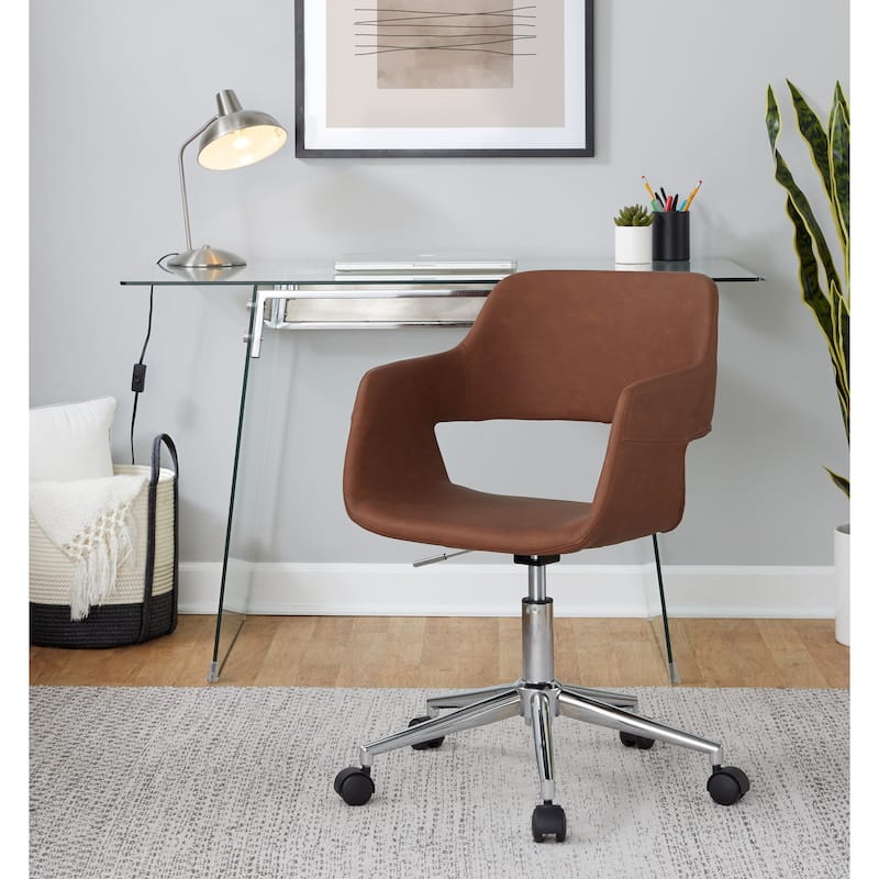 Carson Carrington Vallen Adjustable Task Chair with 5-Star Base