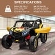 preview thumbnail 12 of 19, Two Seater 24V Kids Ride on UTV Car,Motors Powerful Electric Vehicle