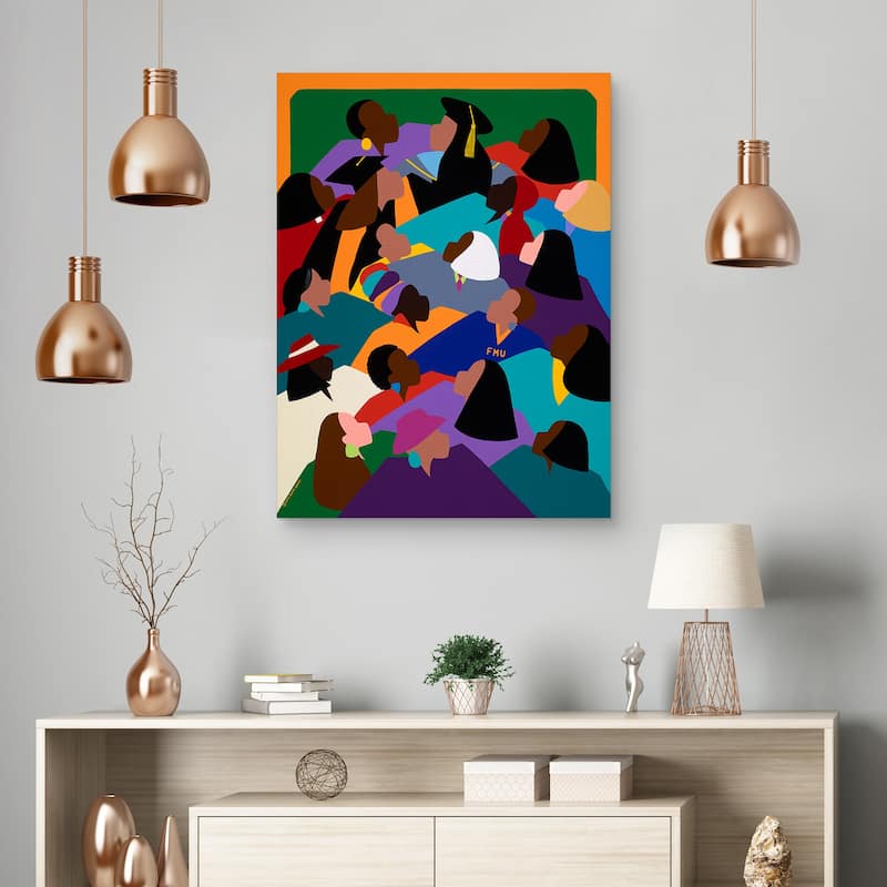 Women Lifting Their Voices by Synthia SAINT JAMES Canvas Art Print