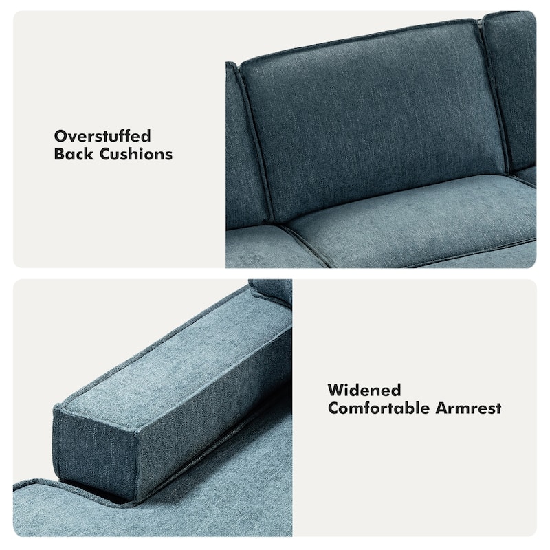 Badari Modern Pull Out Sleeper Sofa&Chaise with Storage by HULALA HOME