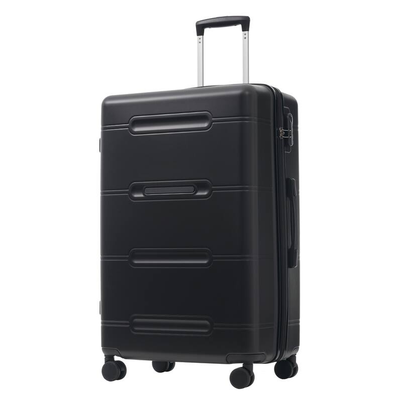6 Piece Luggage Set, with Double Spinner Wheels Handle Password Lock, 14 IN Cosmetic Case 20/24/28 IN Luggages with Bag