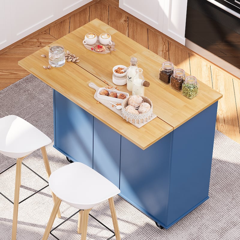 Futzca Storage Kitchen Island Cart