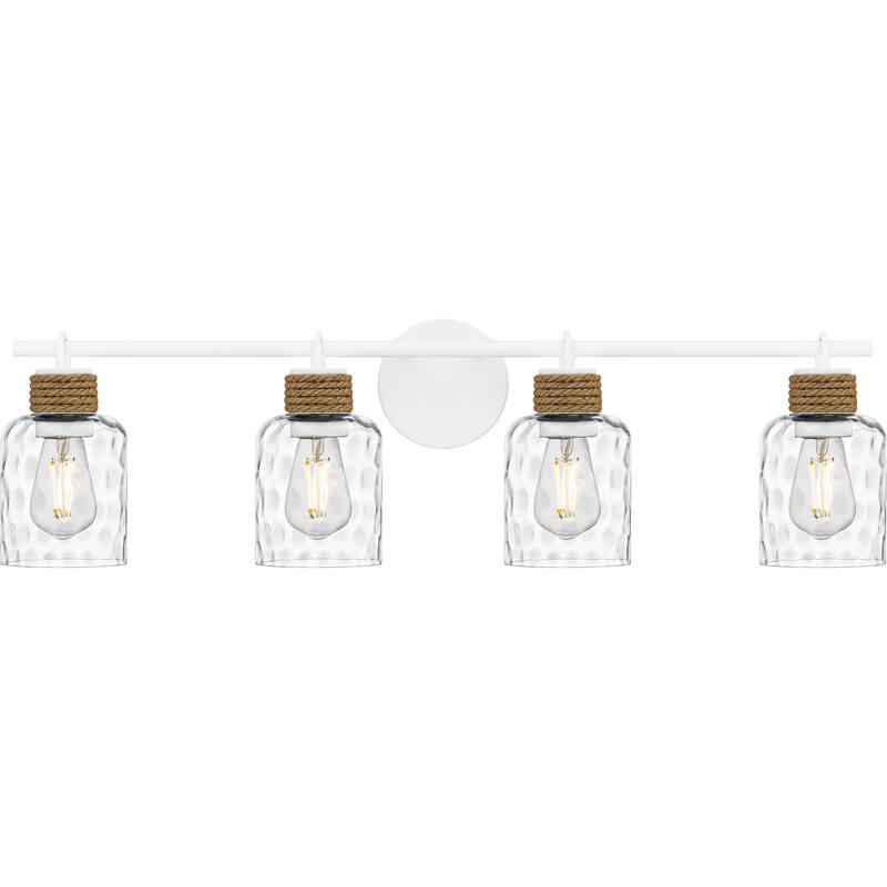 Baltic 4-Light Matte White Bath Light