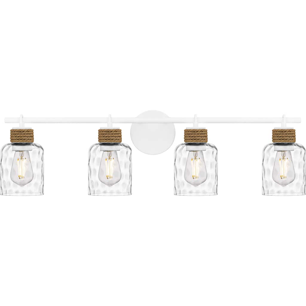Baltic 4-Light Matte White Bath Light